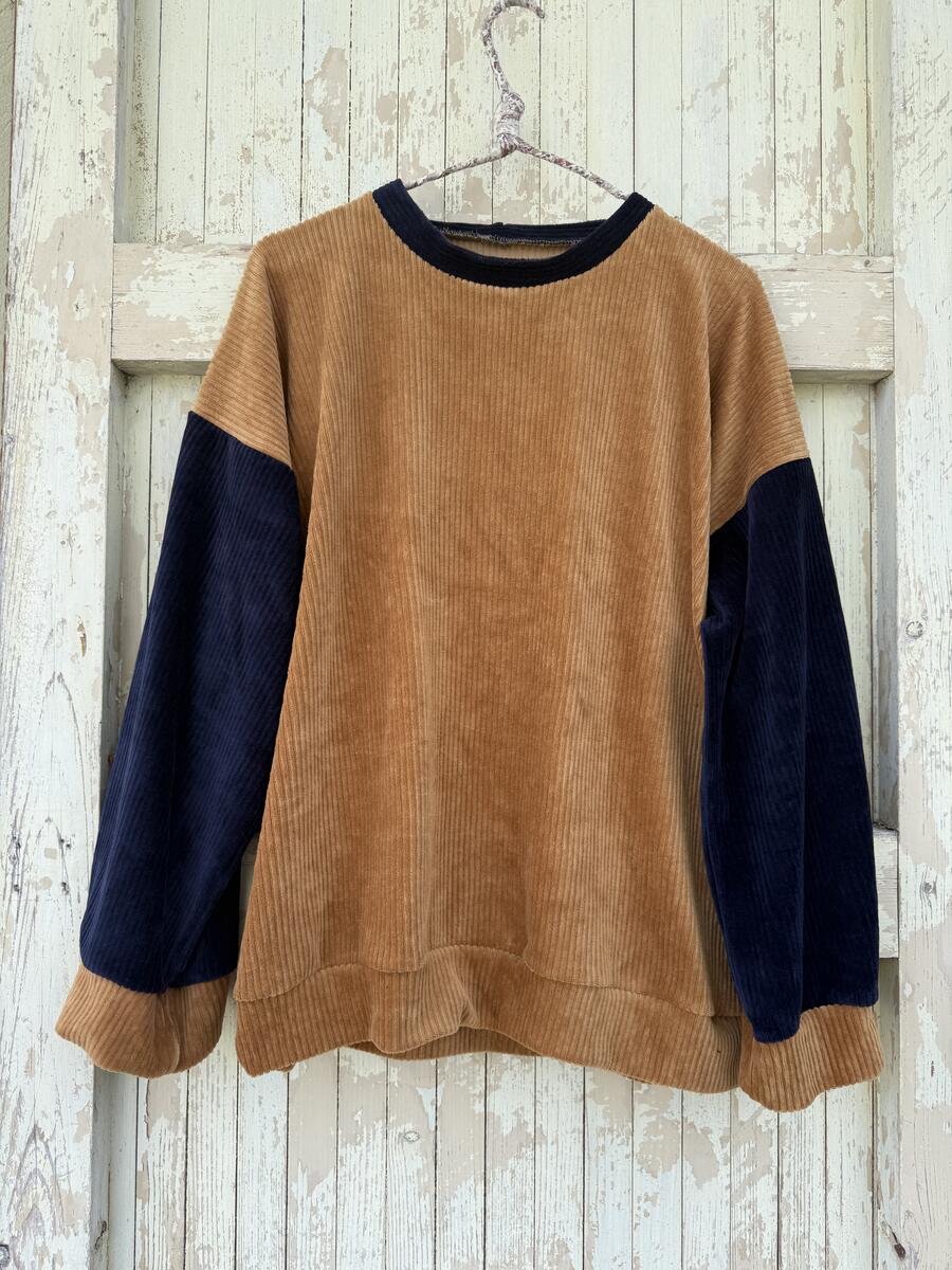 Maglia ciniglia due colori