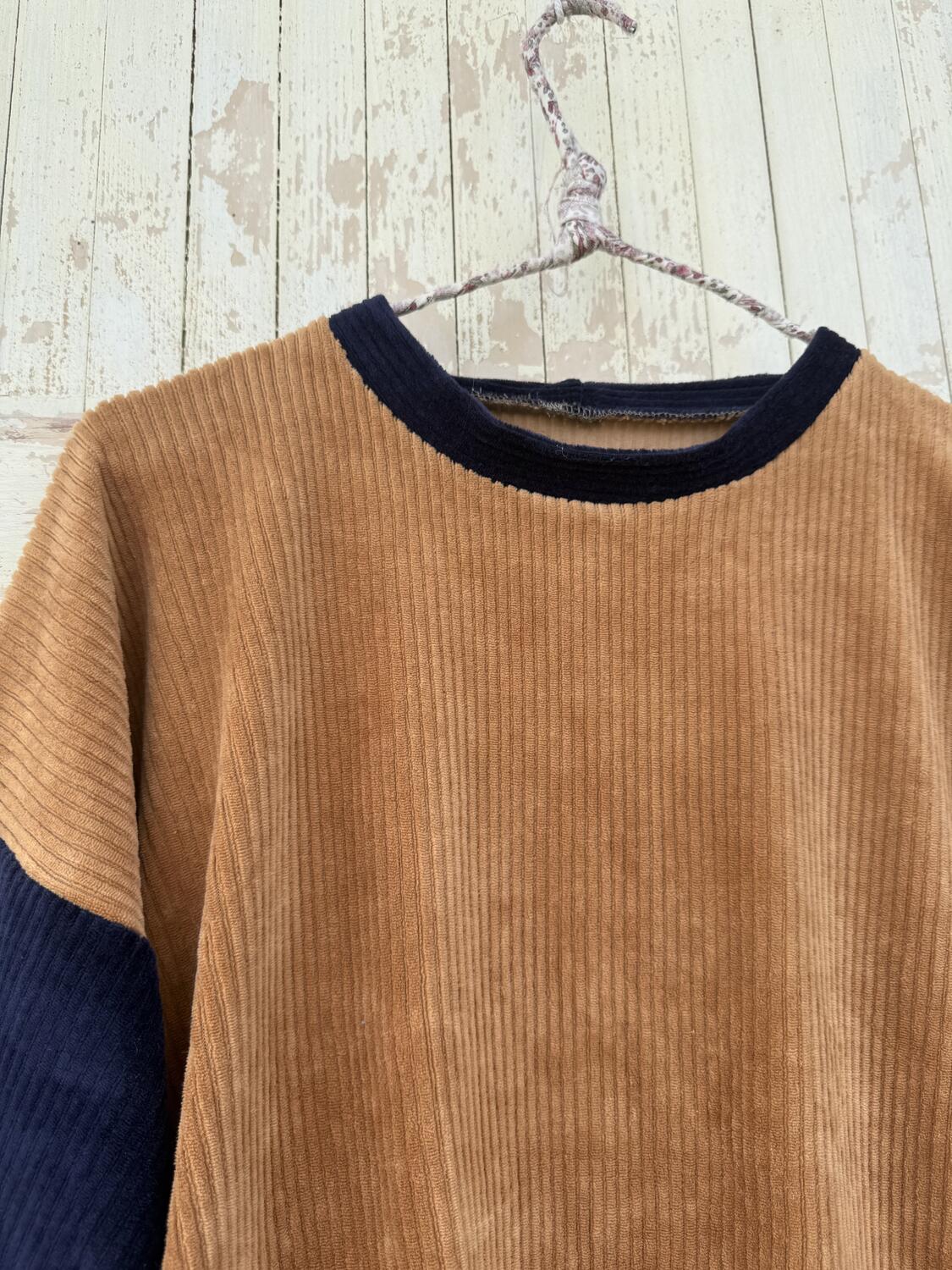 Maglia ciniglia due colori