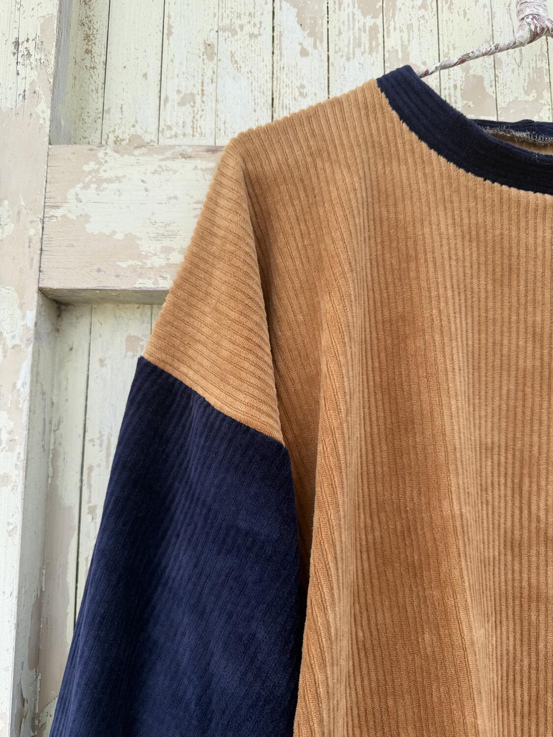 Maglia ciniglia due colori