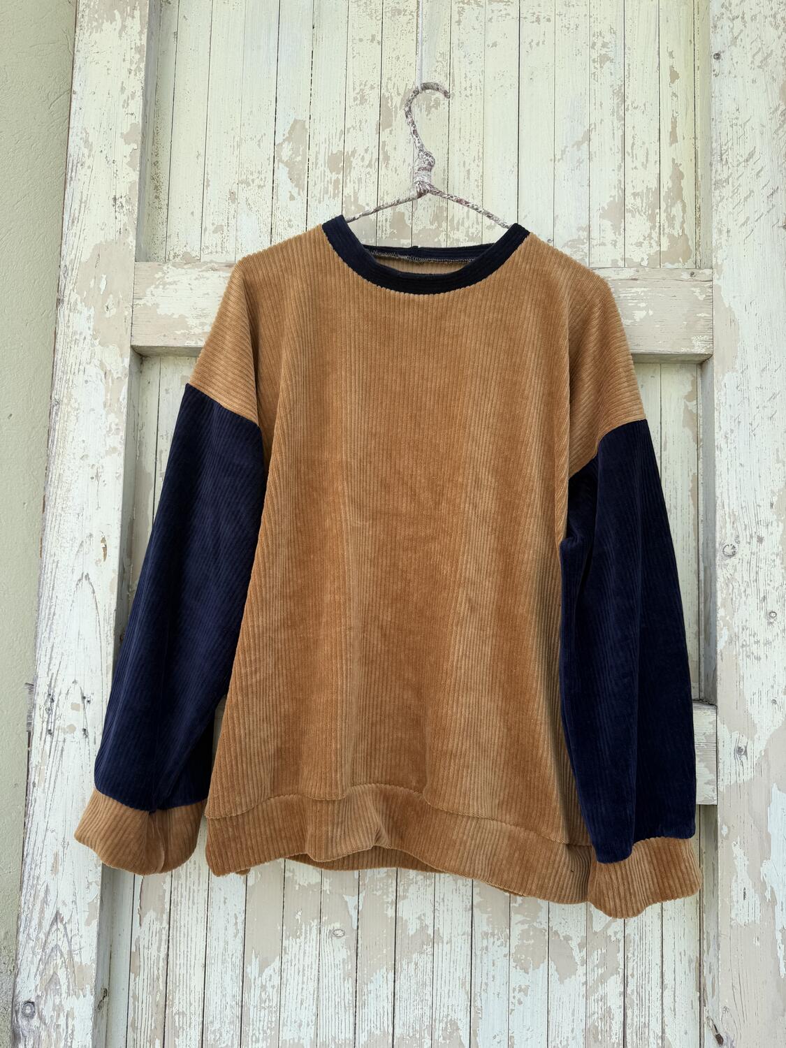 Maglia ciniglia due colori
