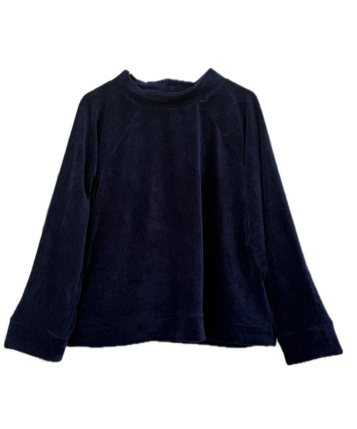 Maglia ciniglia blu navy 