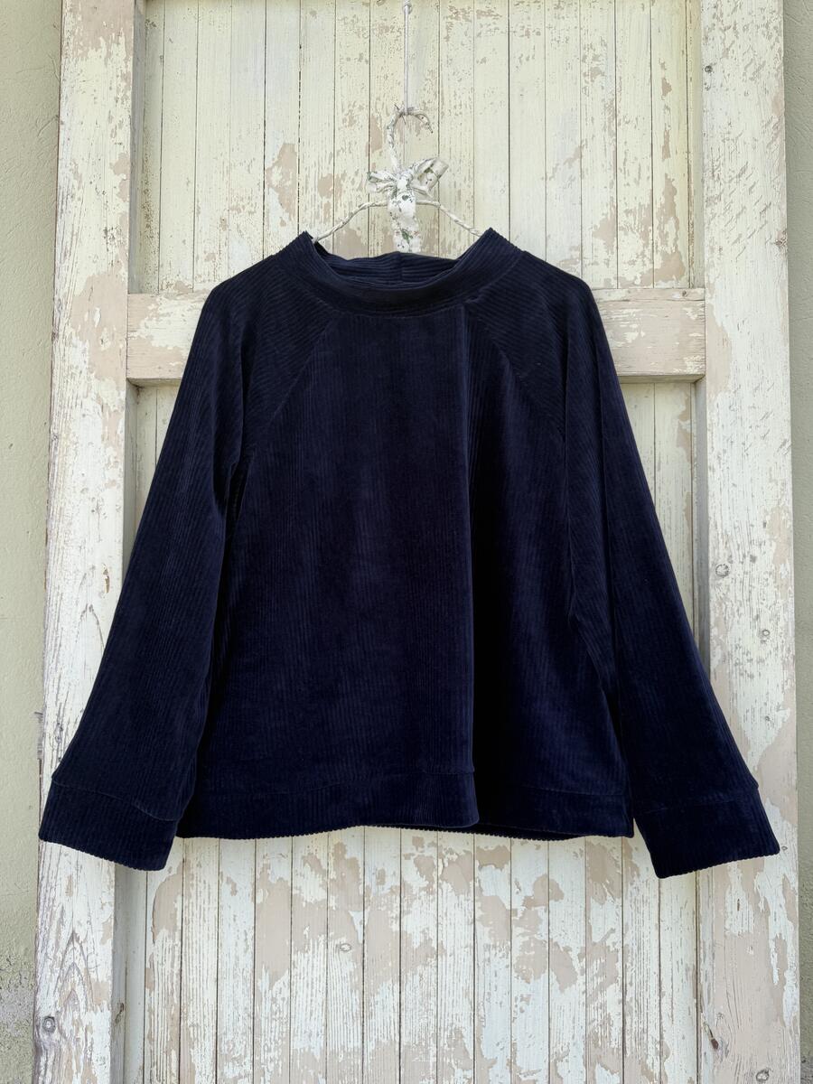 Maglia ciniglia blu navy 