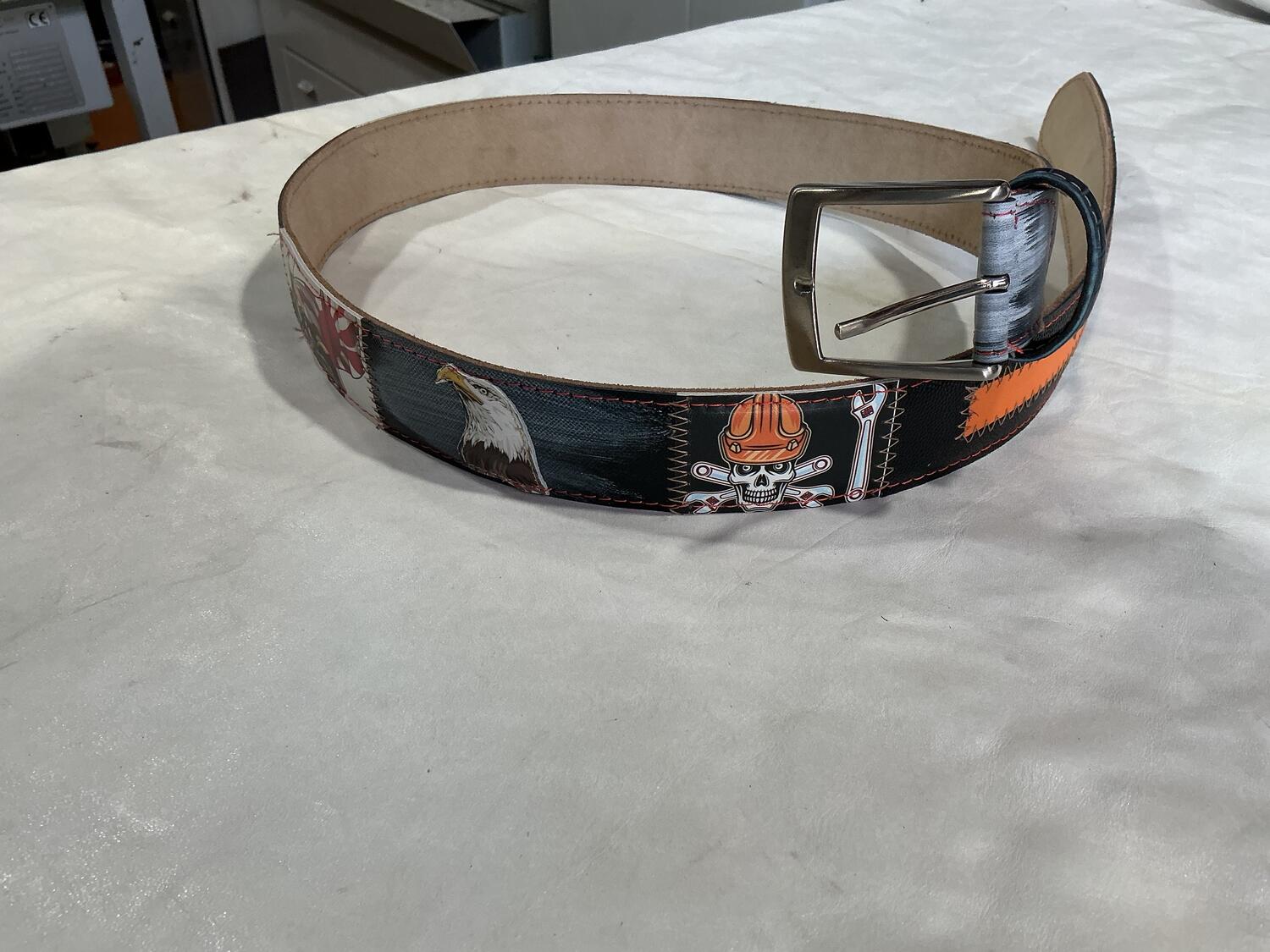 Cintura Harley Davidson teschi e bandiera Giappone