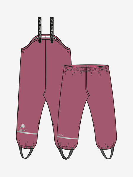 Salopette antipioggia CeLaVi – Rose Brown | Waterproof 5.000 MM