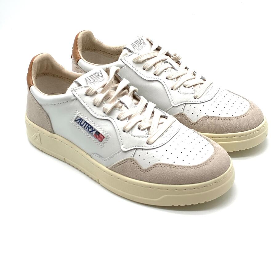 Autry medalist  Low Man leat/suede White/Lion