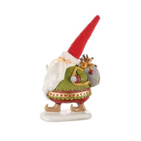 L'Oca Nera Babbo Natale "Polar Express" — statuina decorativa in resina, 3 colori