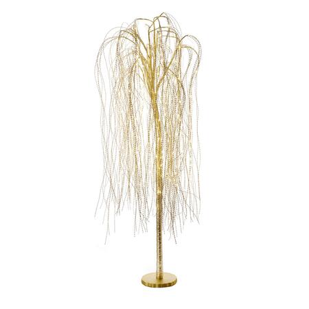 L'Oca Nera Salice d'Oro Piccolo — albero decorativo luminoso in metallo con 234 LED, 150h cm