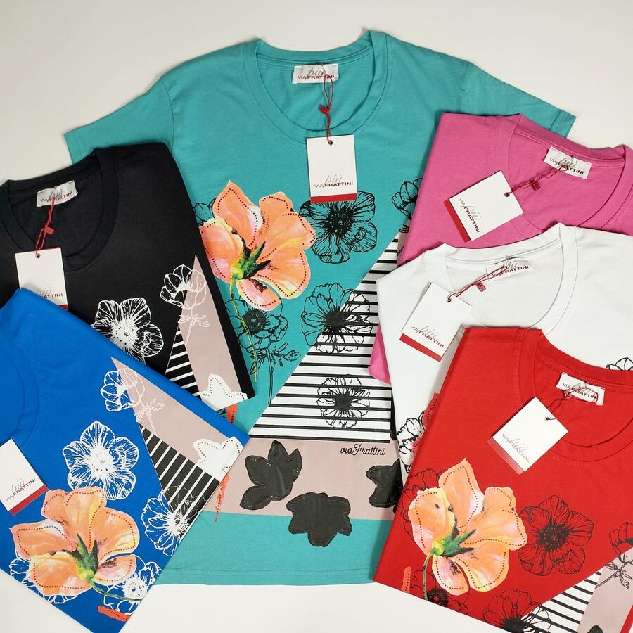 Lotti T-Shirt Donna Brand : Via Frattini Più 25, 50 o 100pz.