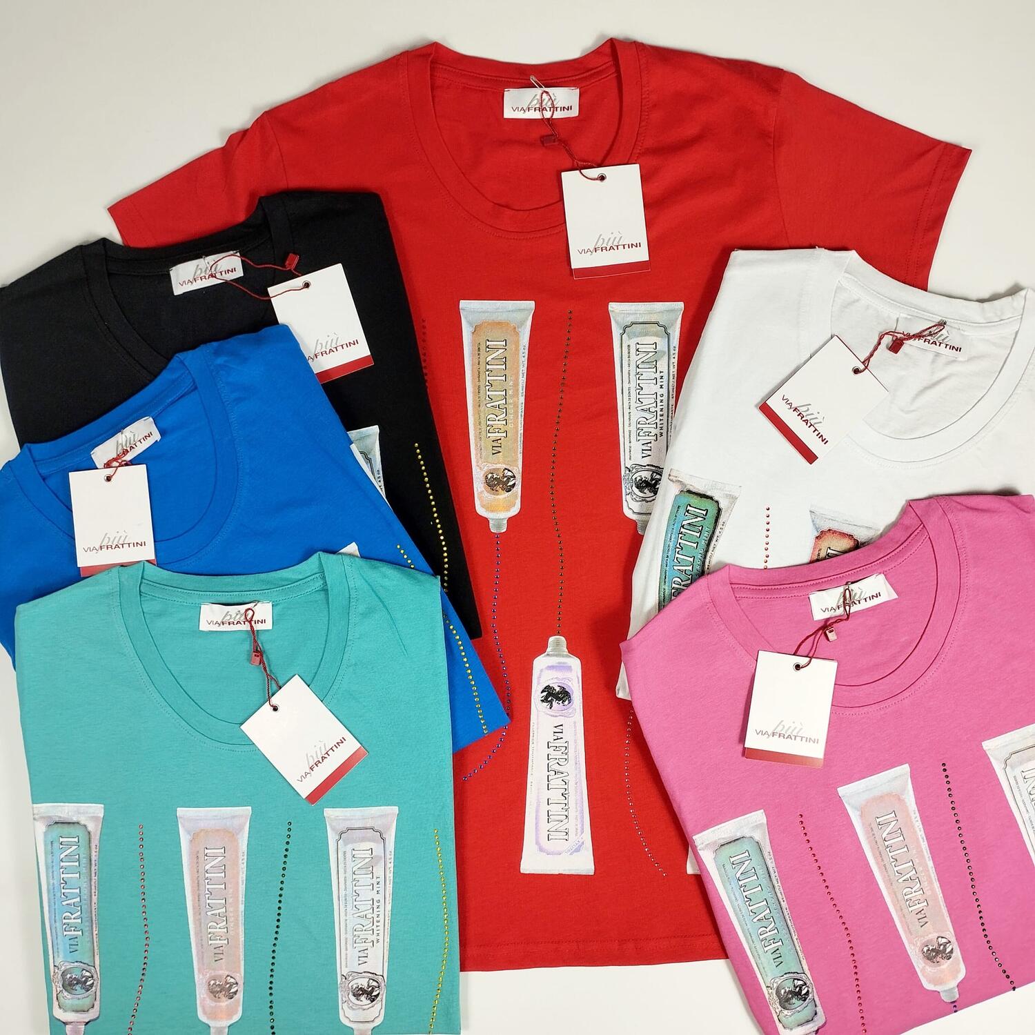 Lotti T-Shirt Donna Brand : Via Frattini Più 25, 50 o 100pz.