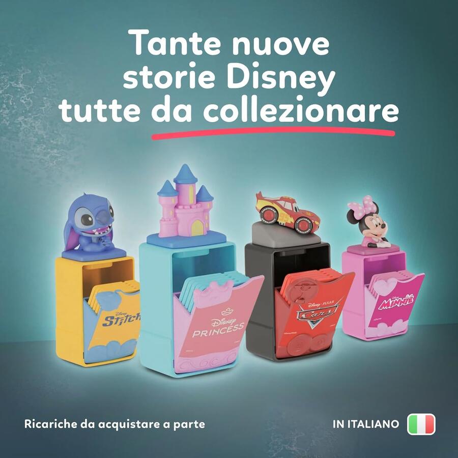 Clementoni Disney Baby Ricarica Stitch Proiettore Raccontastorie Plus, Storyteller Bambini 2+ Anni, 5 Storie Raccontate e Proiettate, Gioco Elettronico Parlante Portatile, Lingua Italiana, 17584