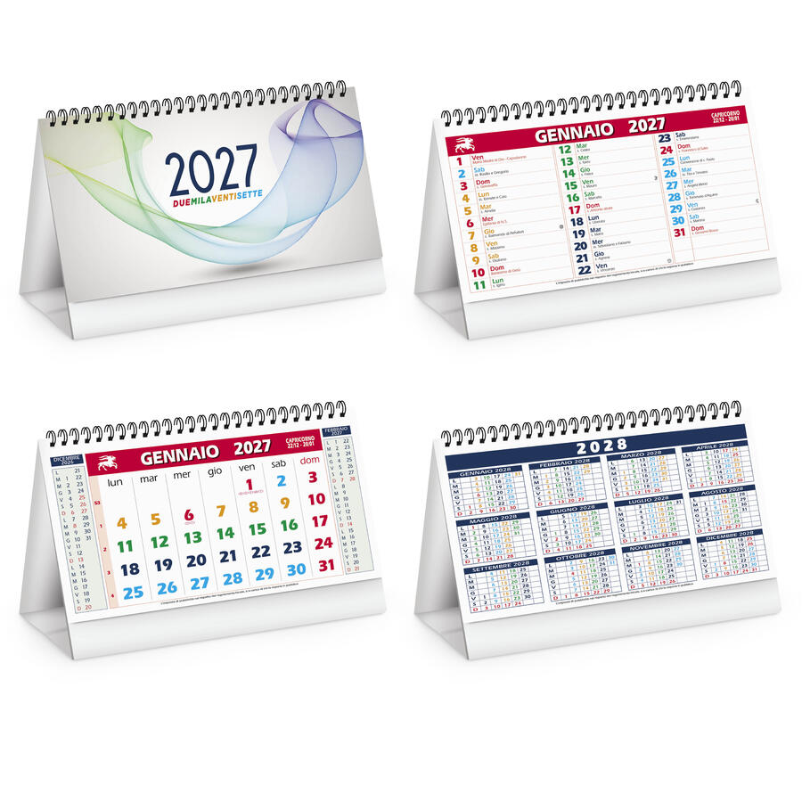 Calendario Tavolo COLOR MIX Personalizzato PA705 da 100 pz