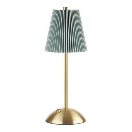 L'Oca Nera Lampada da Tavolo LED USB Romantica Atmosfera — Paralume Plissettato, 5 Colori