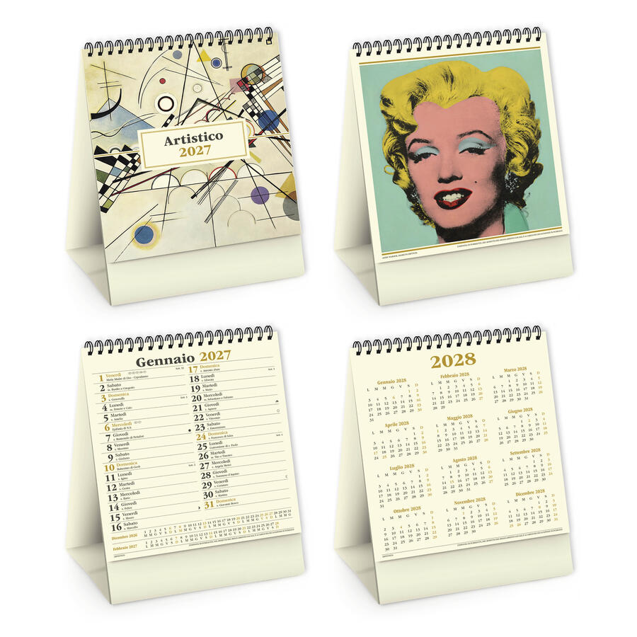 Calendario Tavolo ARTISTICO Personalizzato PA003 da 100 pz