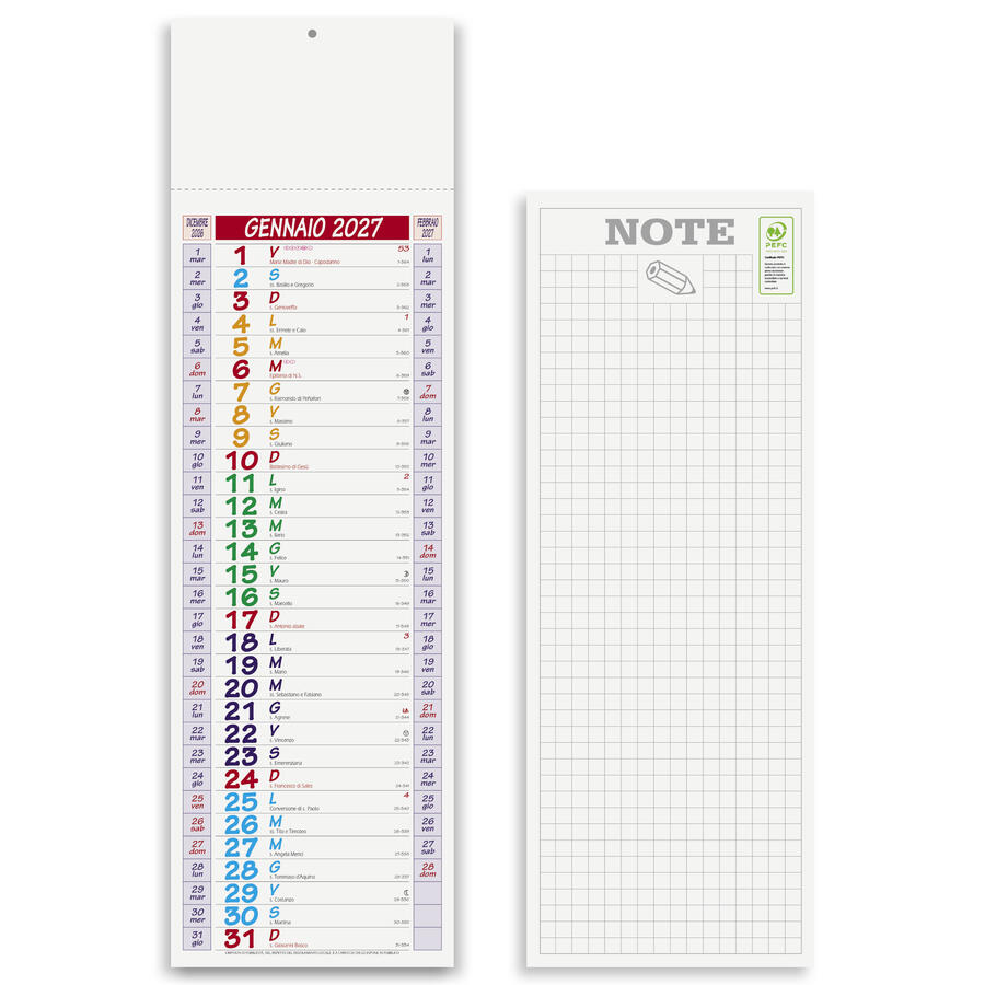 Calendario "Olandese Mini" Personalizzato PA670 da 100 pz