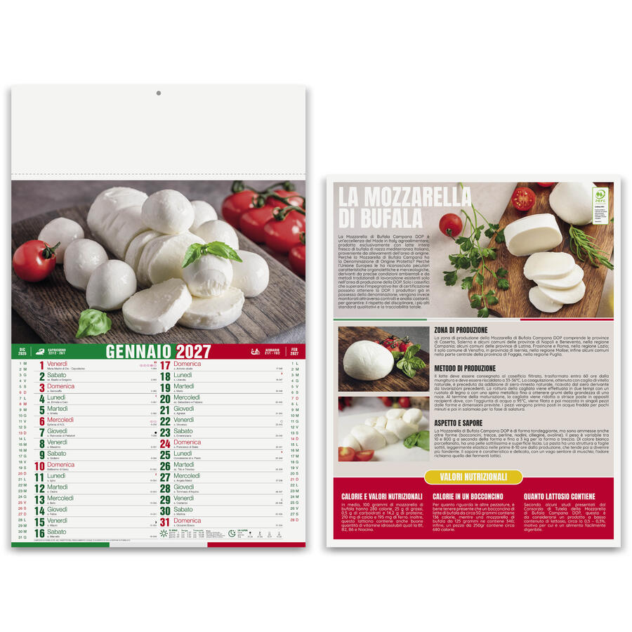 Calendario illustrato PRODOTTI TIPICI Personalizzato PA140 da 100 pz da 100 pz