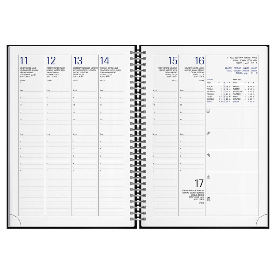 Agenda Spiralata Settimanale 17x24 Personalizzata CL380 da 20 pz