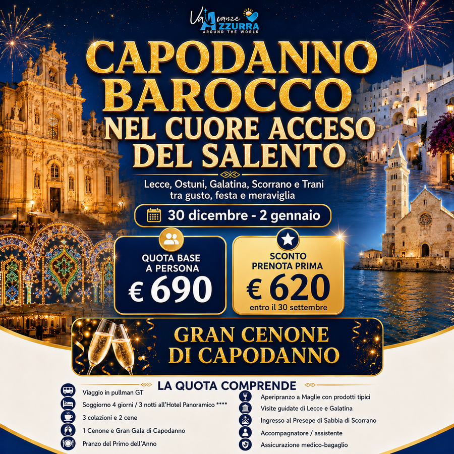 CAPODANNO BAROCCO NEL CUORE ACCESO DEL SALENTO 