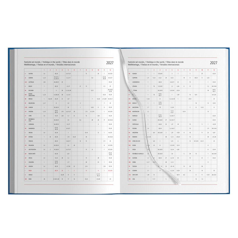 Agenda Settimanale ITALIA 17x24 Personalizzata PB540IT da 30 pz