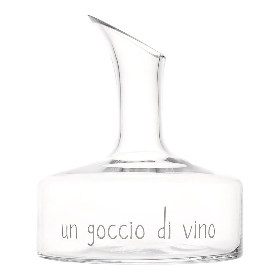 Simple Day Decanter "Un Goccio di Vino" — Vetro Soffiato, Ø19x21 cm