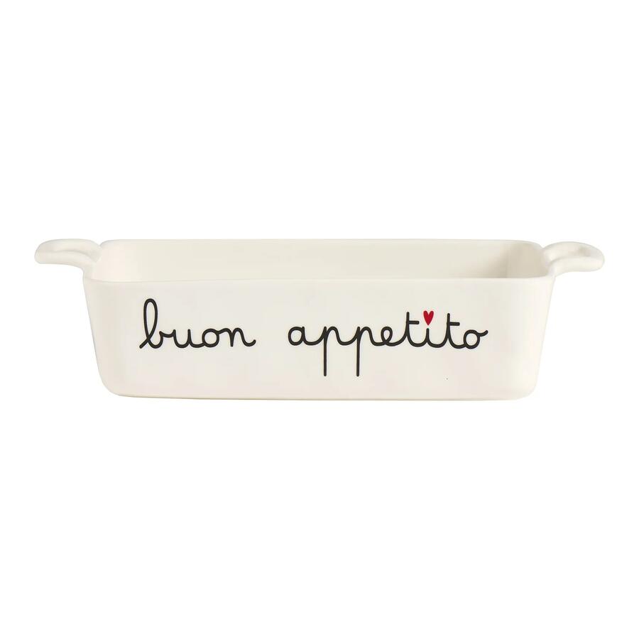 Simple Day Pirofila "Buon Appetito" — Gres, 26x18 cm