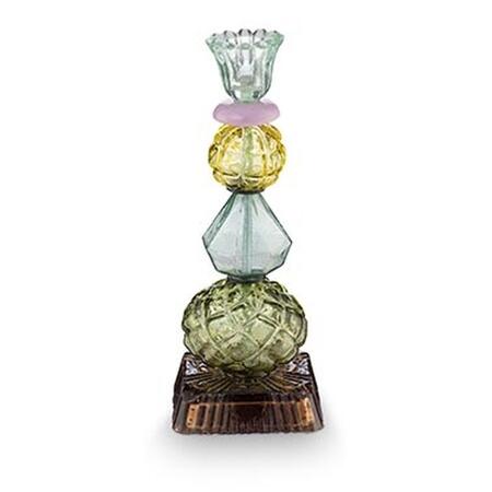 Pip Studio Candelabro in Vetro Verde a Elementi Sovrapposti — disponibile in 23,5 cm e 28 cm