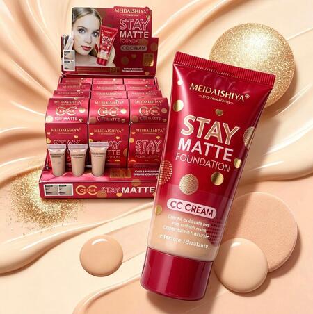 Meidaishiya  Stay Matte Foundation Cc Cream [Conf. da 12 pezzi]