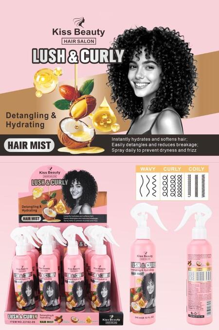 Kiss Beauty Lush & Curly da 240 ml [Conf. da 12 pezzi]