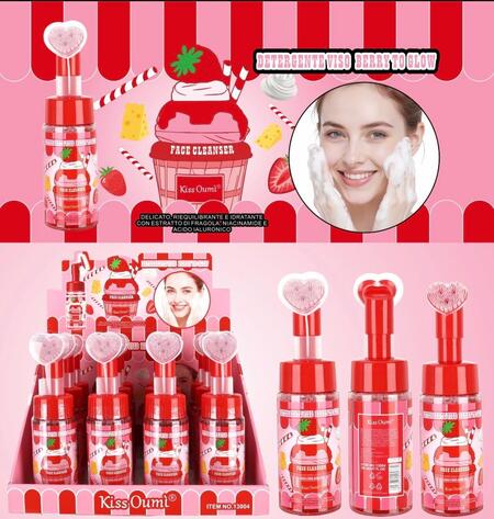 Kiss Oumi Detergente Viso Da 150 ml Berry To Glow [Conf. da 12 pezzi]