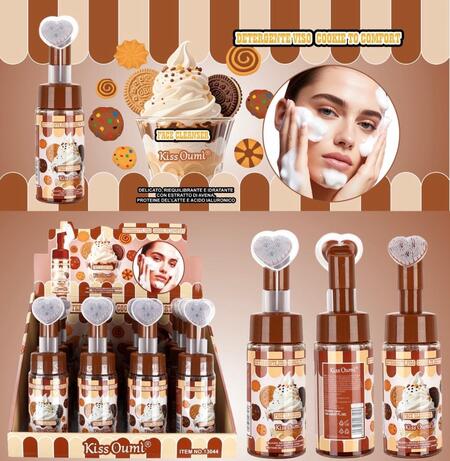 Kiss Oumi Detergente Viso Da 150 ml Cookie To Comfort [Conf. da 12 pezzi]