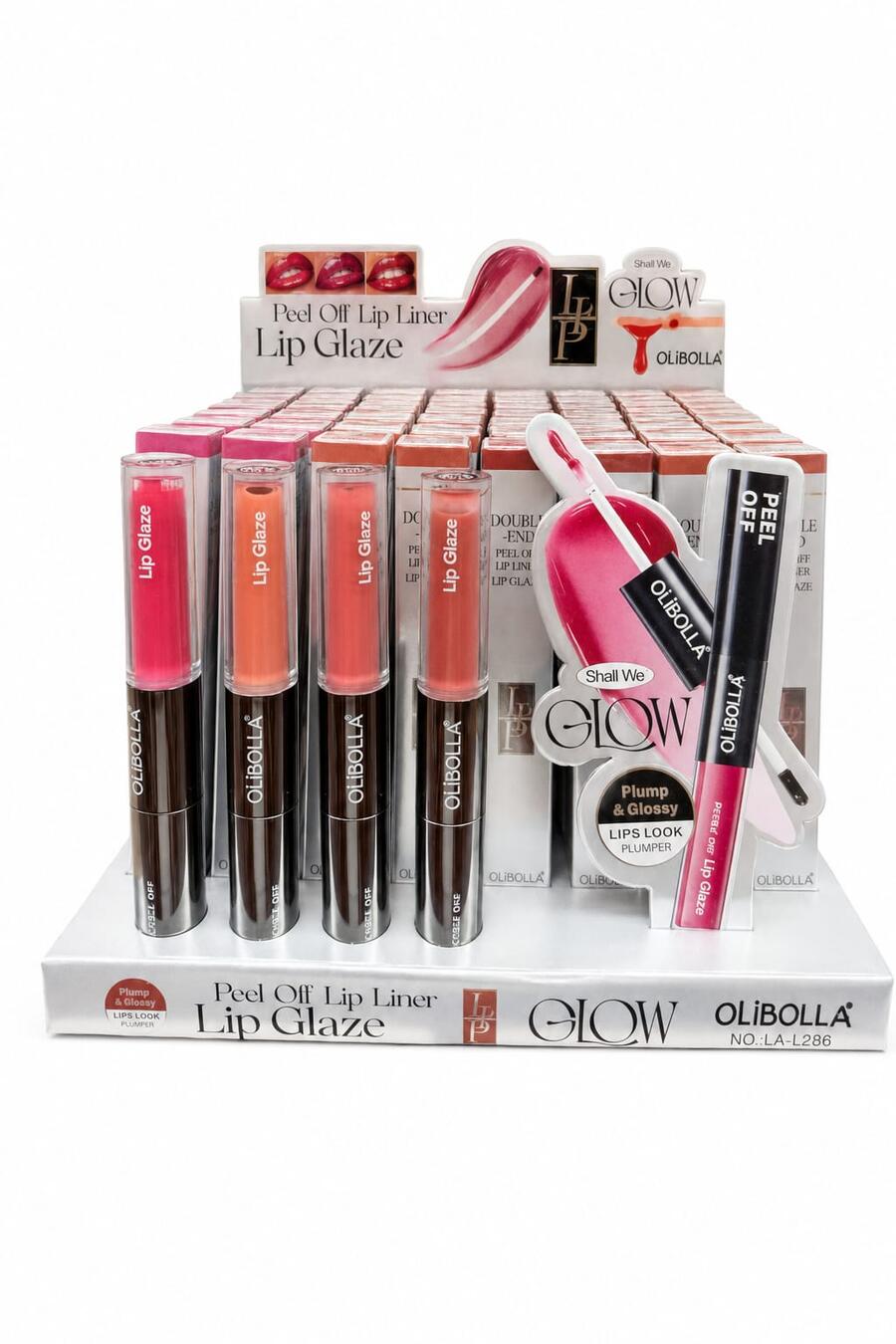 Olibolla Peel Off Lip Liner Lip Glaze [Conf. da 48 pezzi]