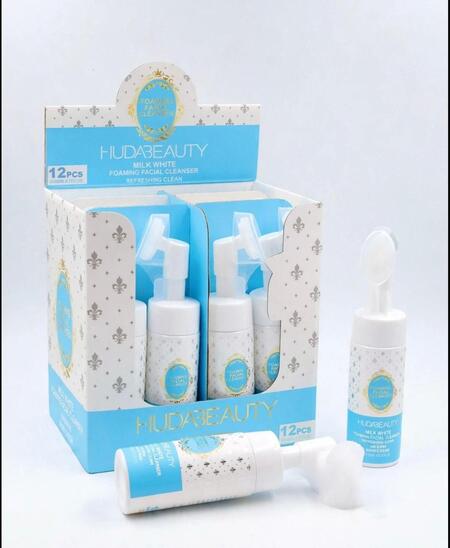 HudaBeauty Milk White Detergente Viso da 150 ml [Conf. da 12 pezzi]