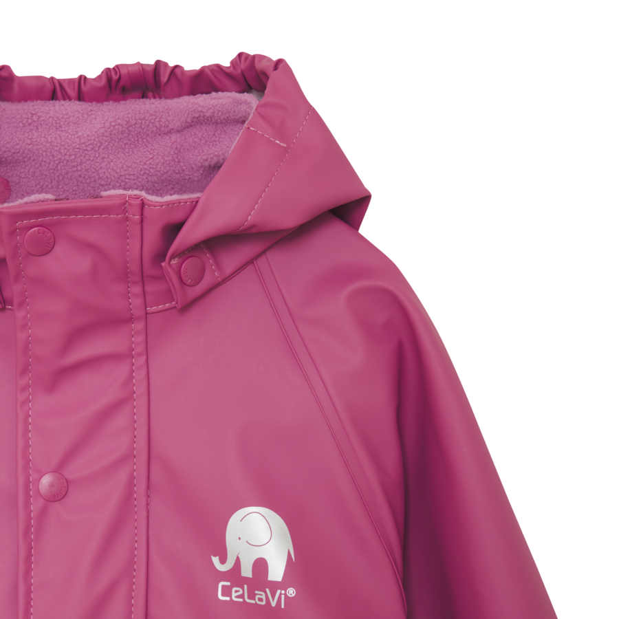 Completo pioggia CeLaVi – Rose Brown | Giacca + Salopette Waterproof 5.000 MM