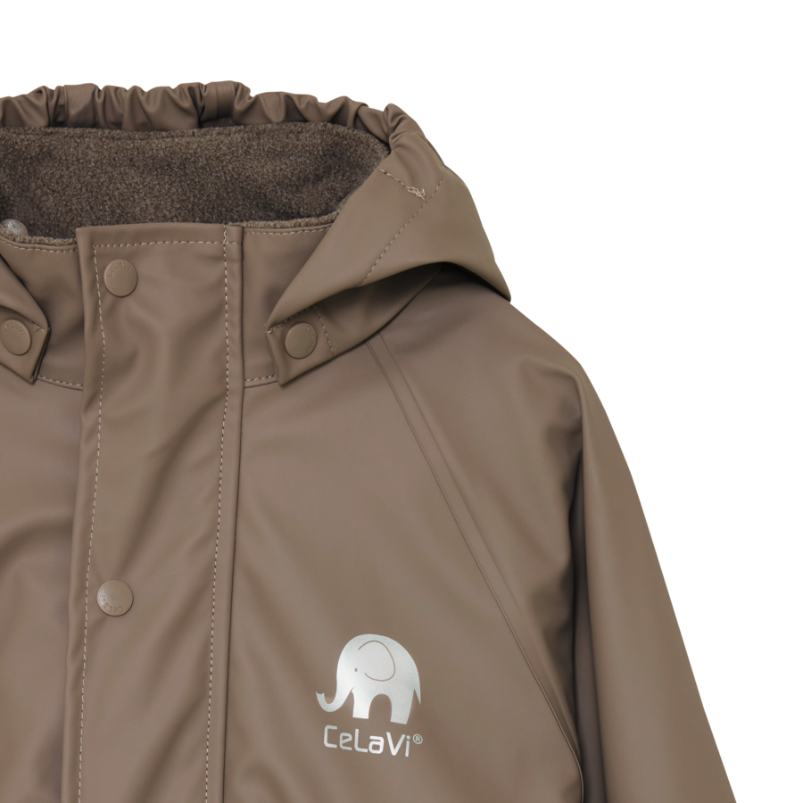 Completo pioggia CeLaVi – Fungi | Giacca + Salopette/Pantalone Waterproof 5.000 MM