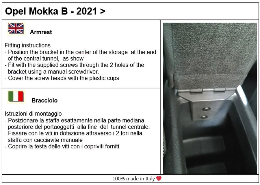Mittelarmlehne Elegant für Opel Mokka (2021>)