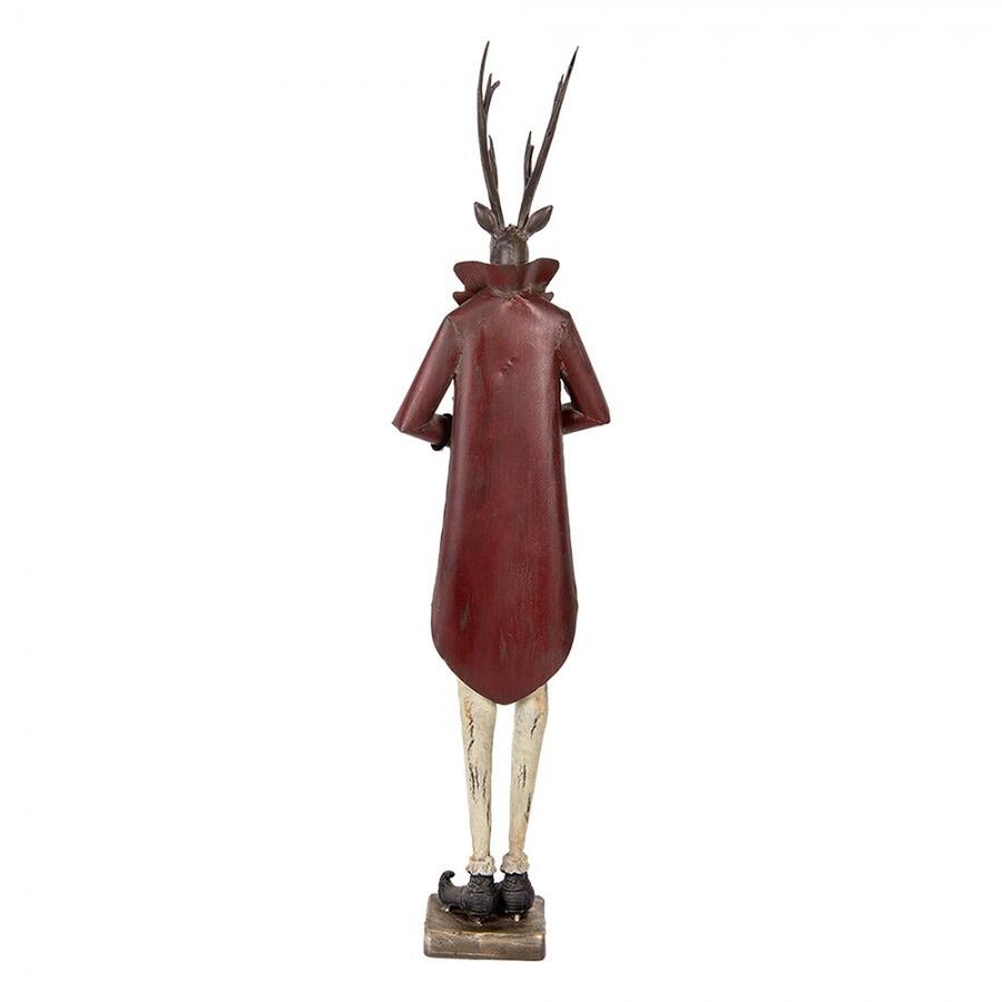 Clayre & Eef Statuina Decorativa Cervo in Metallo, Marrone, 83 cm