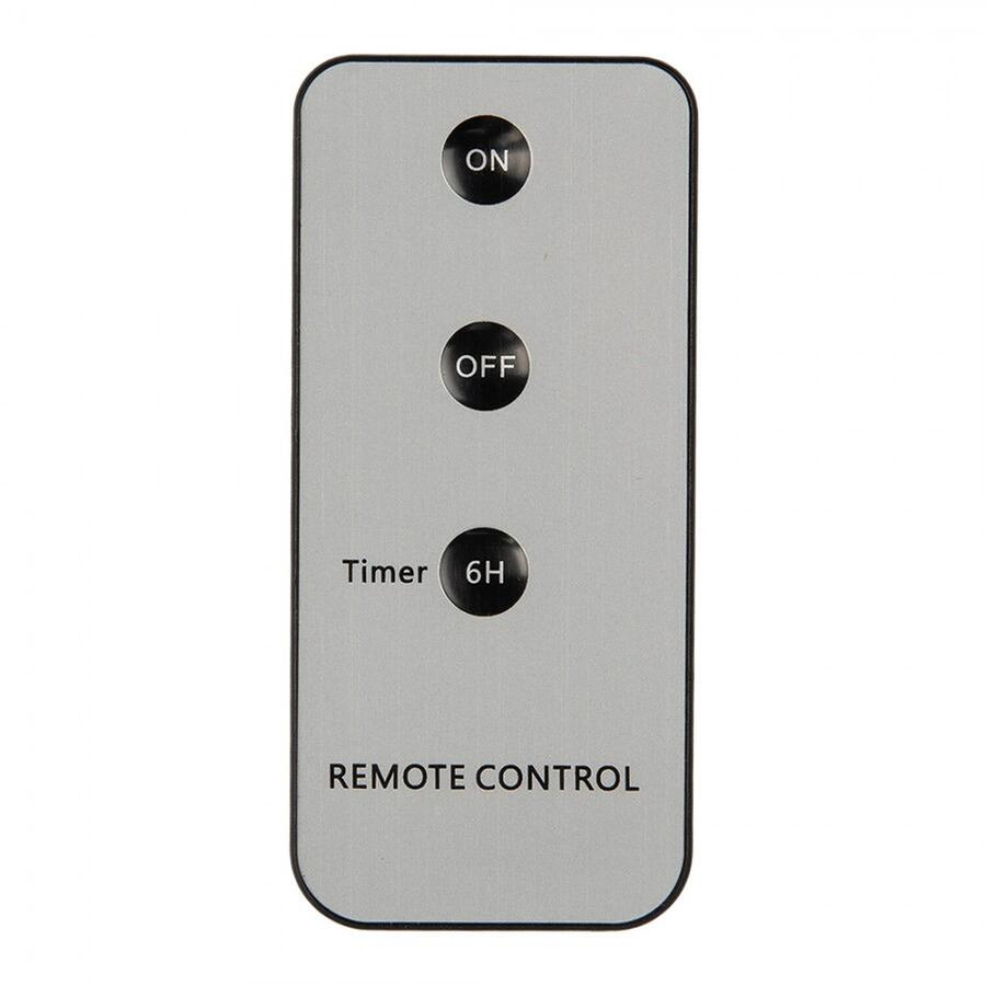 Clayre & Eef Set 10 Candele da Cena a LED con Clip, Bianco Effetto Cera, 14 cm