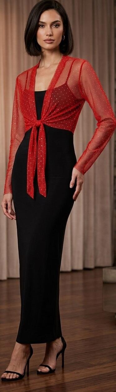 coprispalle bolero in tulle elastico con punti luce argento 11-0015