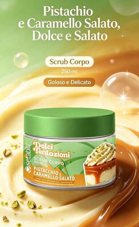 SetaBlu Dolci Tentazioni Scrub Corpo da 250 ml Pistacchio & Caramello Salato