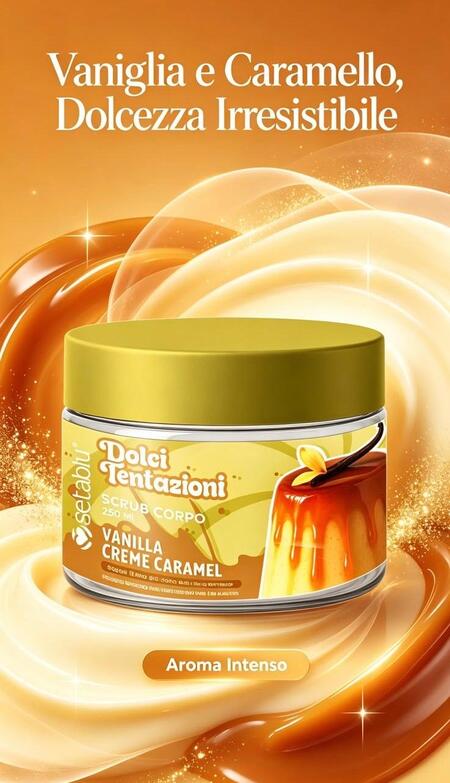 SetaBlu Dolci Tentazioni Scrub Corpo da 250 ml Vanilla Creme Caramel