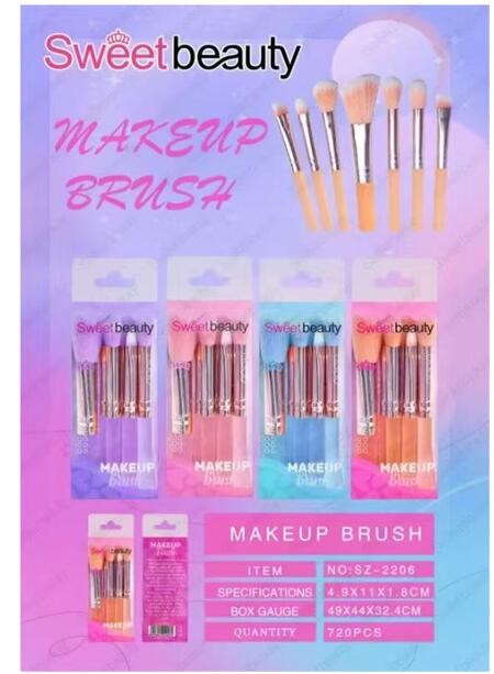 SweetBeauty Make up Brush [Conf. da 12 kit]