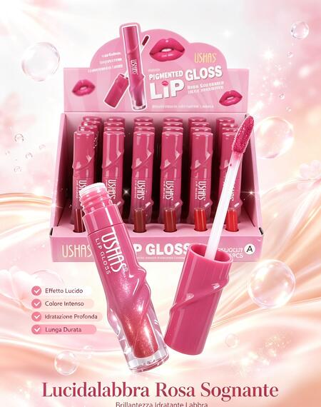 Ushas Pigmented Lip Gloss [Conf. da 24 pezzi]