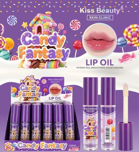 Kiss Beauty Lip Oil Candy Fantasy [Conf. da 24 pezzi]
