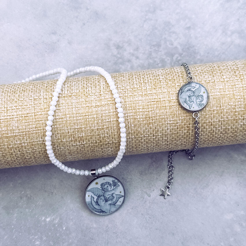 Angels of Bologna Necklace and bracelet