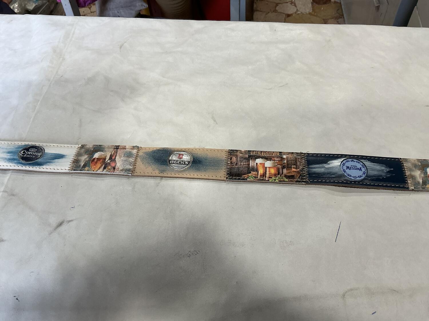 Cintura pelle Tappi Birra 3
