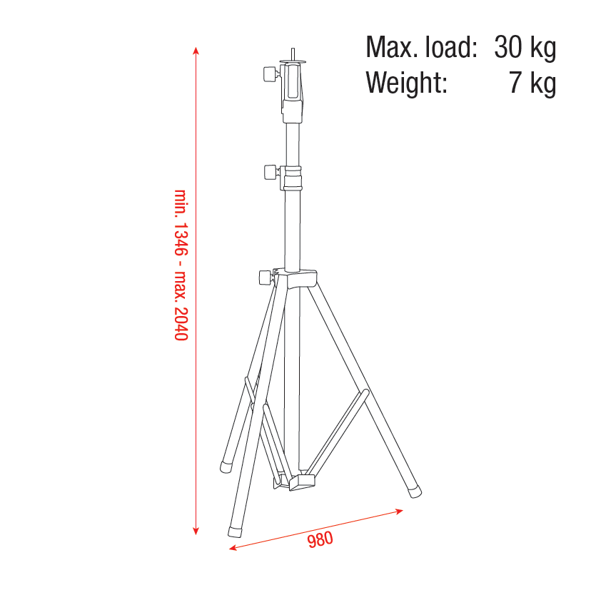 Showgear Follow Spot Stand