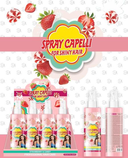 Kiss Oumi Spray per capelli da 120 ml Strawberry & Candy [Conf.da 12 pezzi]