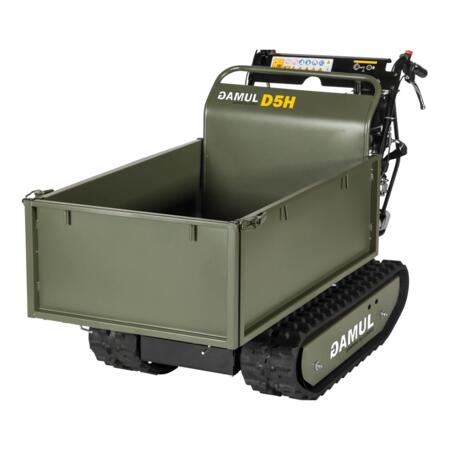 Minidumper cingolato GAMUL D5H – ribaltamento idraulico, 500 kg