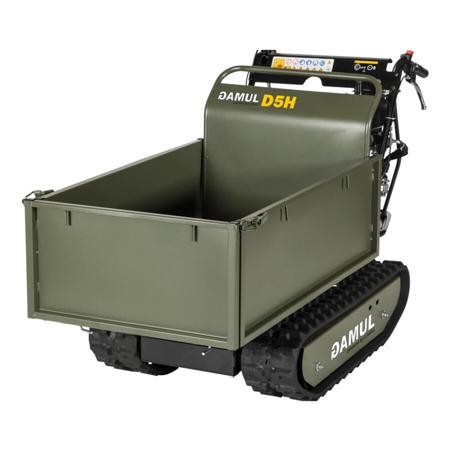 Minidumper cingolato GAMUL D5H – ribaltamento idraulico, 500 kg