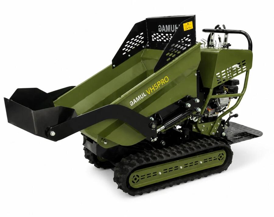 Minidumper cingolato GAMUL VH5PRO – completamente idraulico, 500 kg