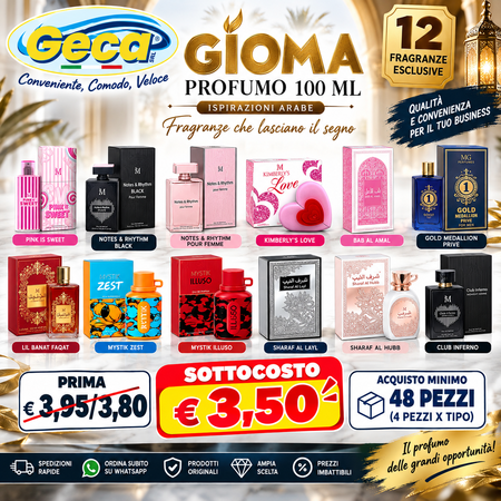 GIOMA PROFUMI 100 ML (Confezione da 48 pezzi) 